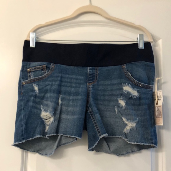 Jessica Simpson Maternity Denim Shorts - Picture 1 of 3